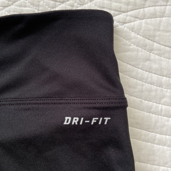 Nike Dri Fit Power Knit Skirt Skort Athletic Golf Tennis Run Black White Large - Picture 7 of 17